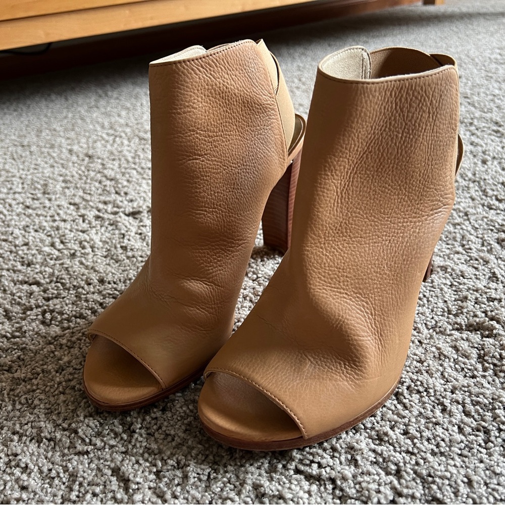 Stuart Weitzman Peep Toe Booties - image 7